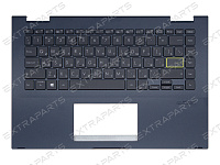 Топ-панель для Asus VivoBook Flip 14 TP420UA темно-синяя с подсветкой